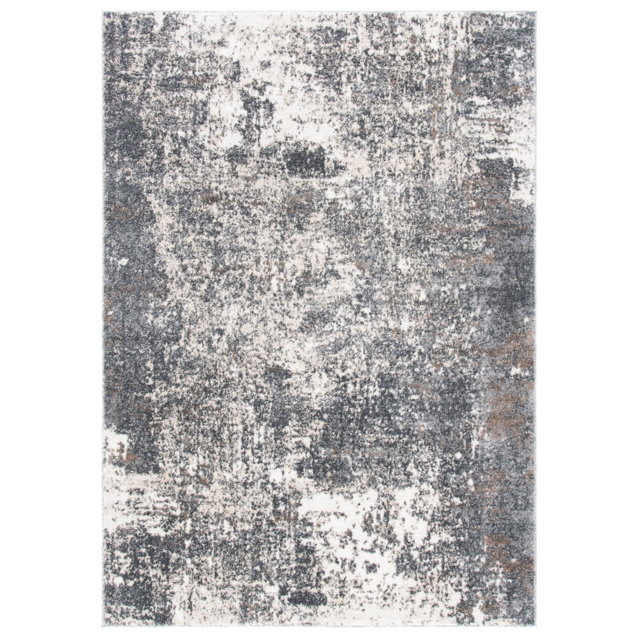 SAFAVIEH Aston Mackenzie Abstract Area Rug, Grey/Ivory, 5'3" x 7'7"