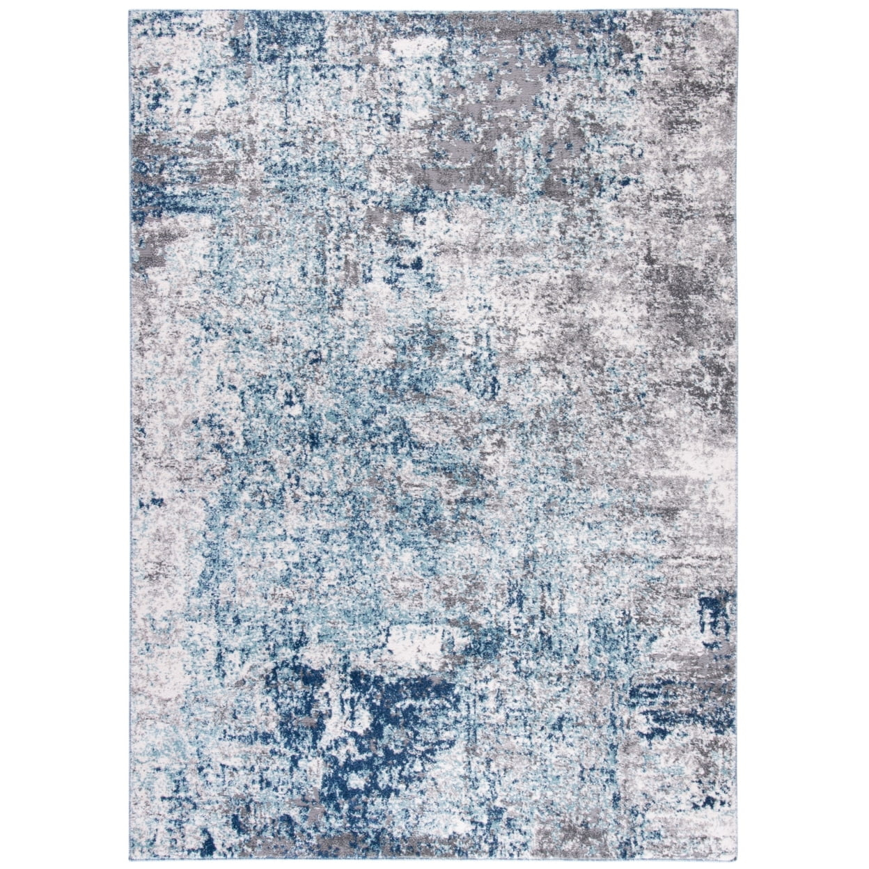 SAFAVIEH Aston Mackenzie Abstract Area Rug, Light Blue/Grey, 12' x 18'