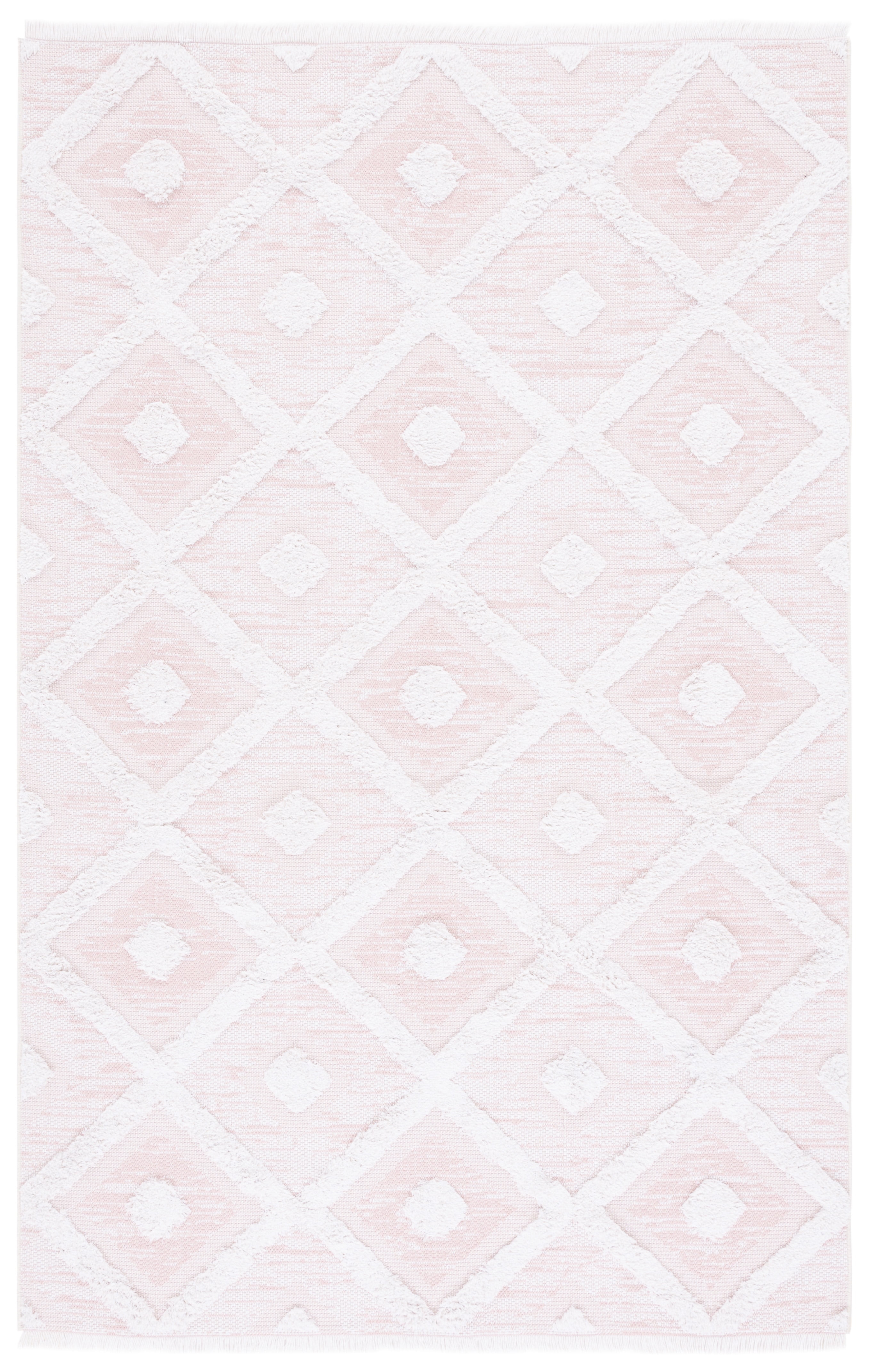 SAFAVIEH Augustine Gino Geometric Area Rug, Pink/Ivory, 5' x 7'7"