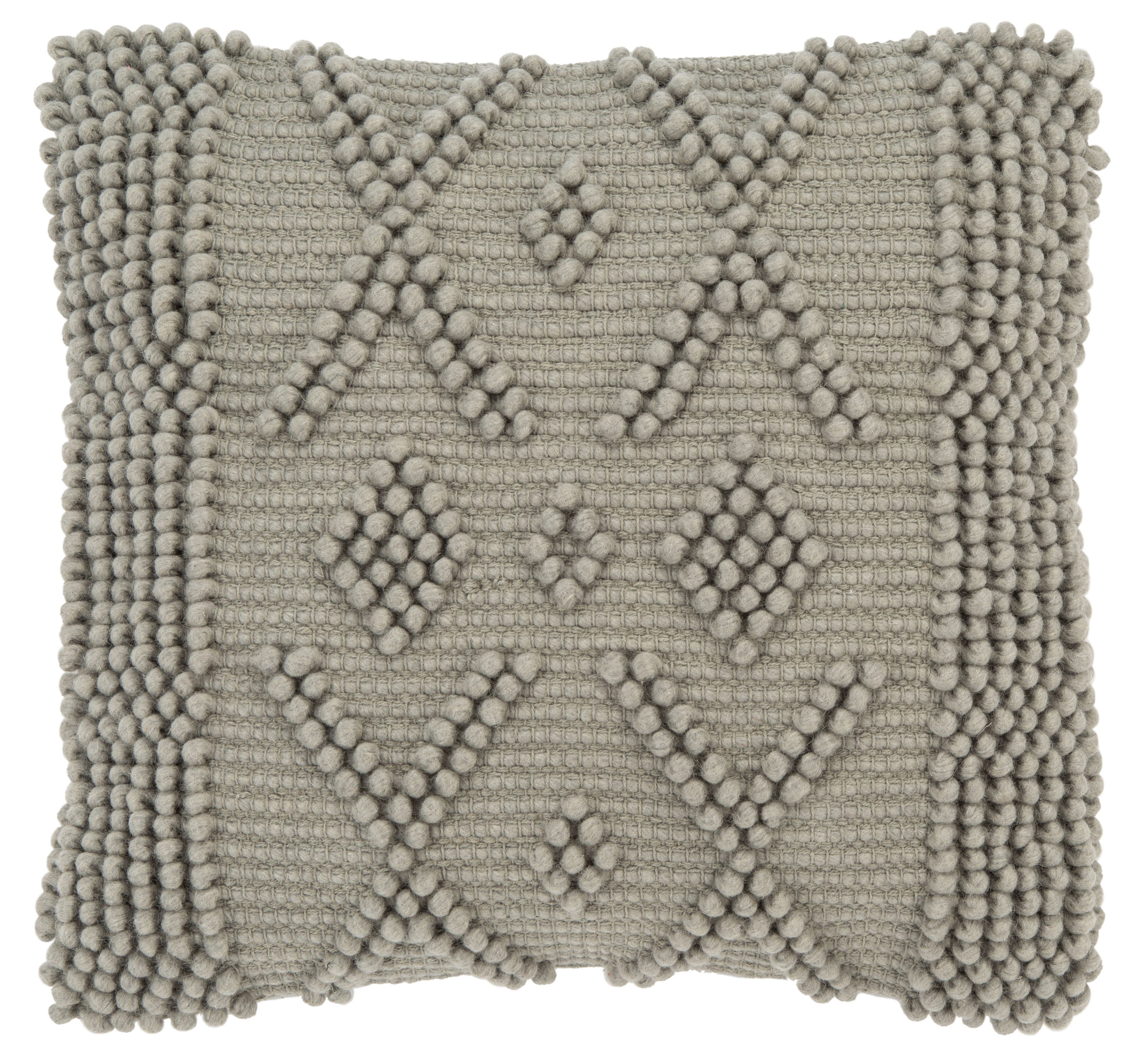 Baird Embroidered Wool Blend Reversible Throw Pillow