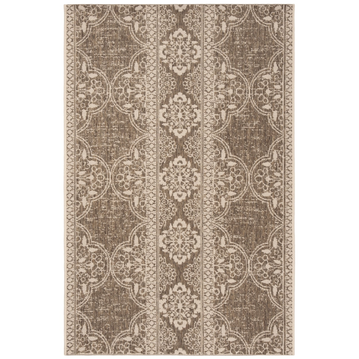 SAFAVIEH Beach House Kiaran Southwestern Indoor/Outdoor Area Rug Cream/Beige, 3' x 5'