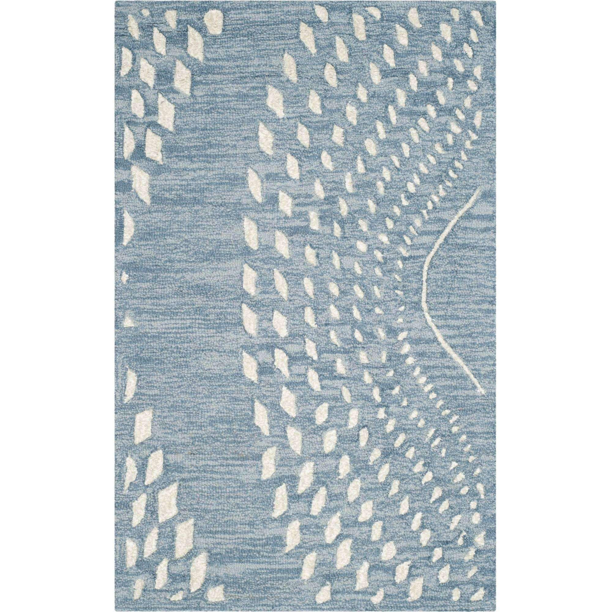 Bella BEL126 Hand Tufted Accent Rug - Blue/Ivory - 2'x3' - Safavieh.
