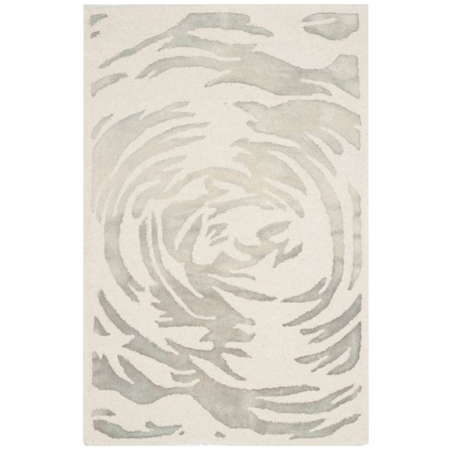 Bella BEL128 Hand Tufted Accent Rug - Ivory/Grey - 2'6"x4' - Safavieh.