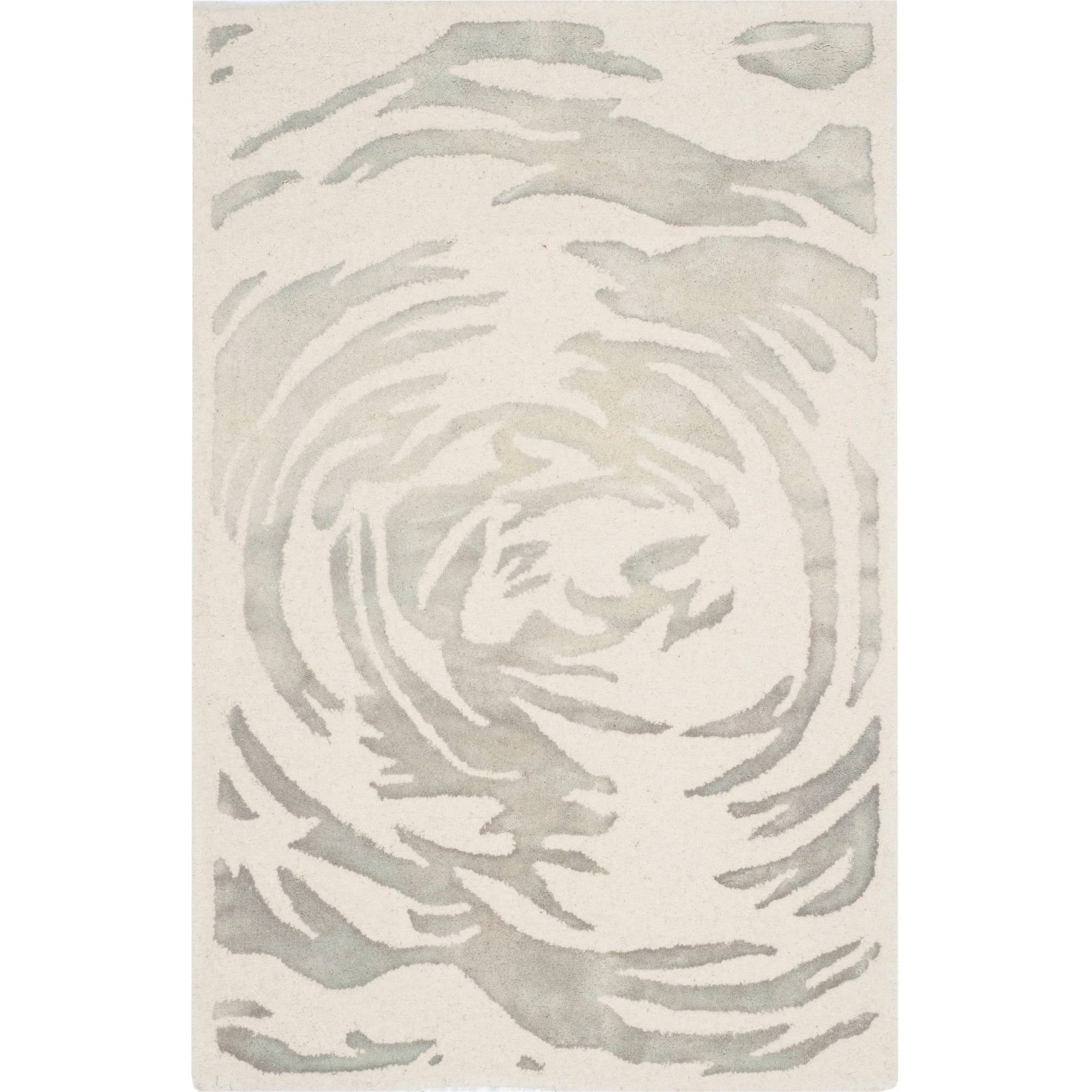Bella BEL128 Hand Tufted Accent Rug - Ivory/Grey - 2'x3' - Safavieh.