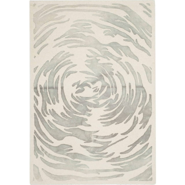 Bella BEL128 Hand Tufted Accent Rug - Ivory/Grey - 3'x5' - Safavieh.