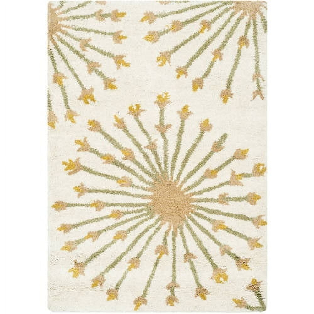 Bella BEL123 Hand Tufted Area Rug - Beige/Gold - 5' Round - Safavieh.