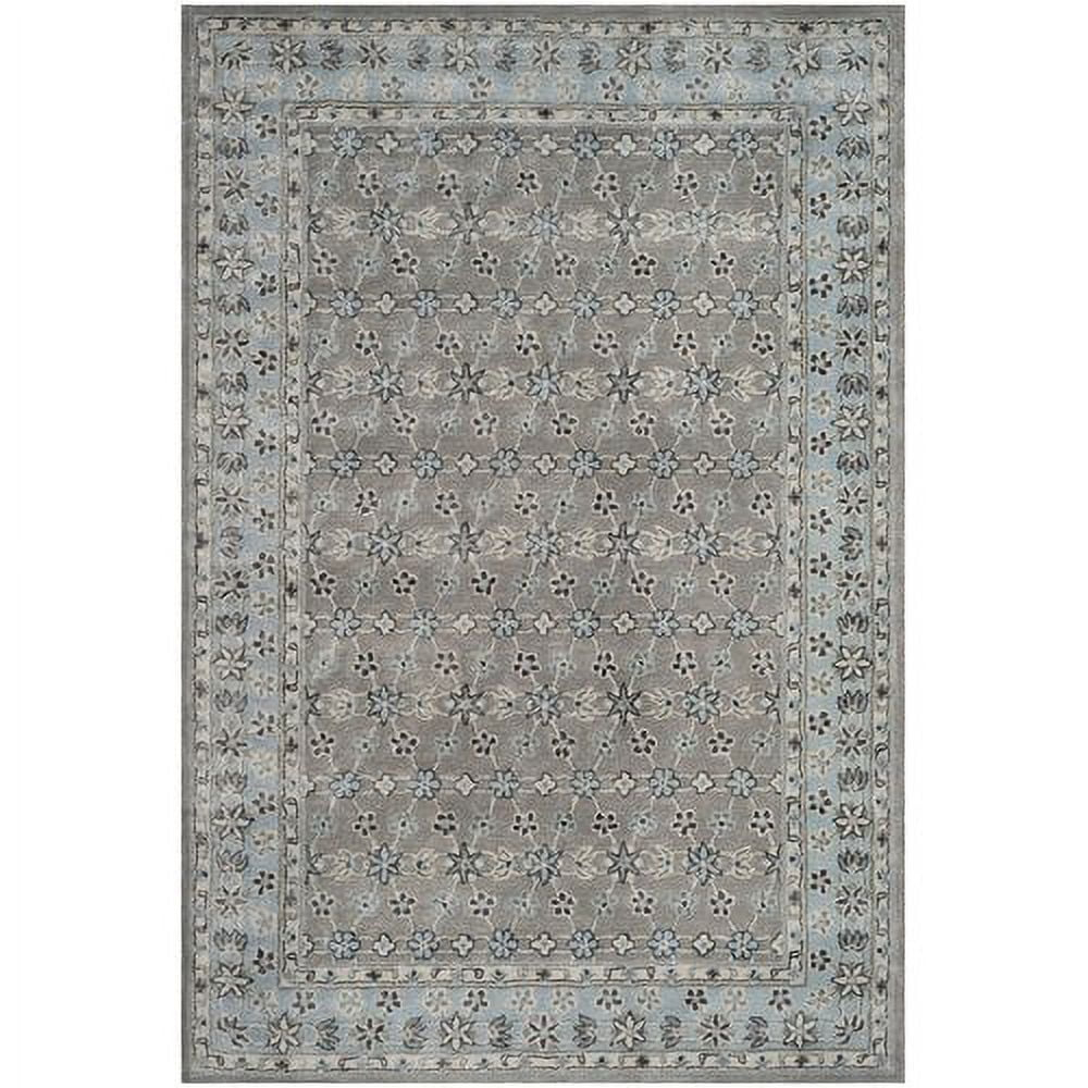 SAFAVIEH Bella Ridley Oriental Area Rug, Silver/Light Blue, 4' x 6'