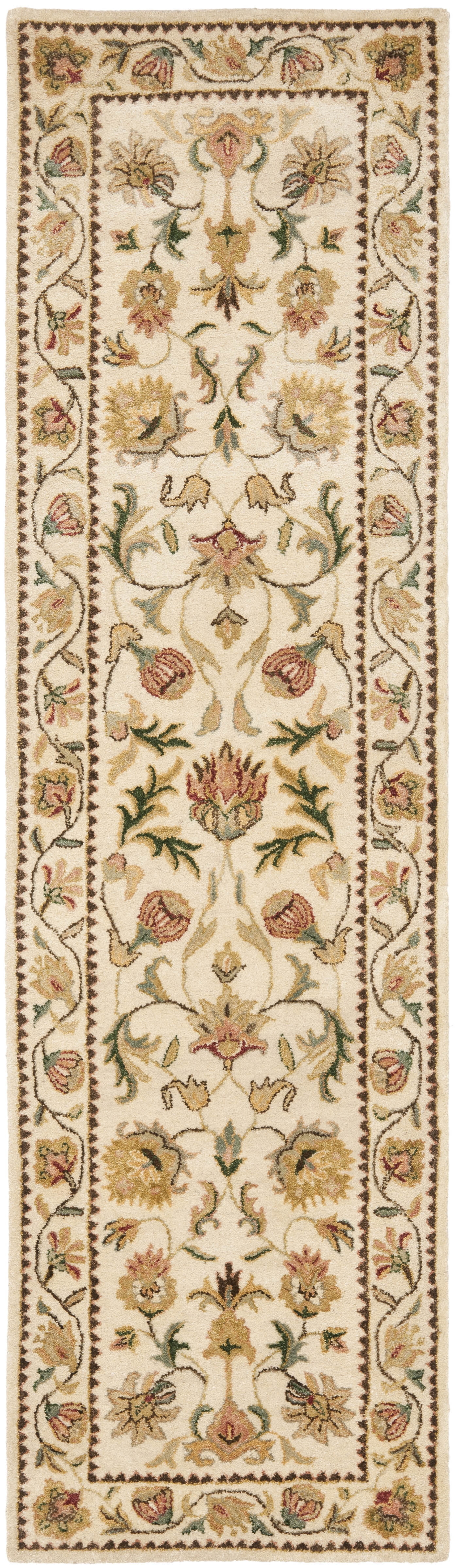 SAFAVIEH Bergama Michayla Oriental Wool Runner Rug, Ivory, 2'3" x 8'