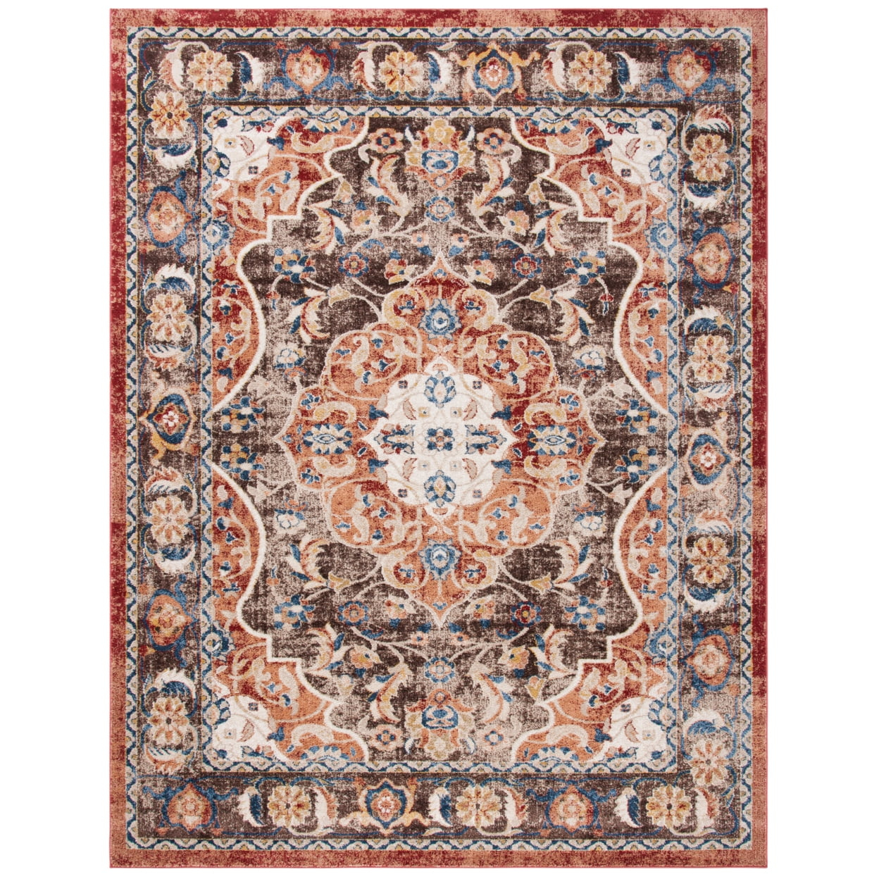 SAFAVIEH Bijar Tobin Oriental Area Rug, Brown/Rust, 11' x 15'