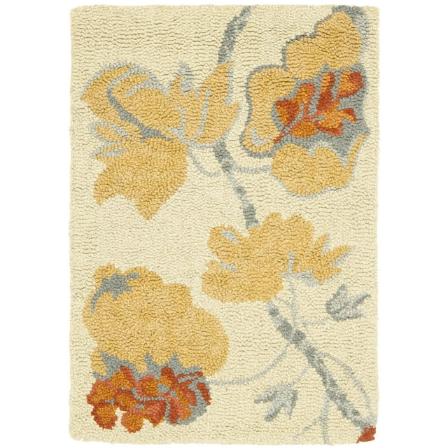 Blossom BLM922 Hand Hooked Accent Rug - Beige/Multi - 2'x3' - Safavieh.