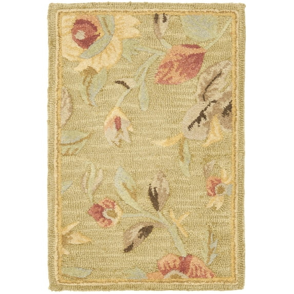 Blossom BLM785 Hand Hooked Accent Rug - Green/Multi - 2'x3' - Safavieh.