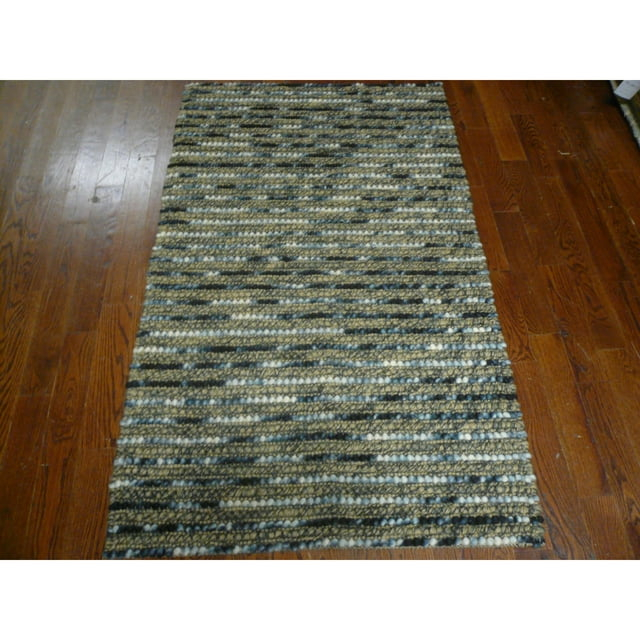 SAFAVIEH Bohemian Nel Transitional Braided Striped Area Rug, Blue/Multi, 10' x 14'