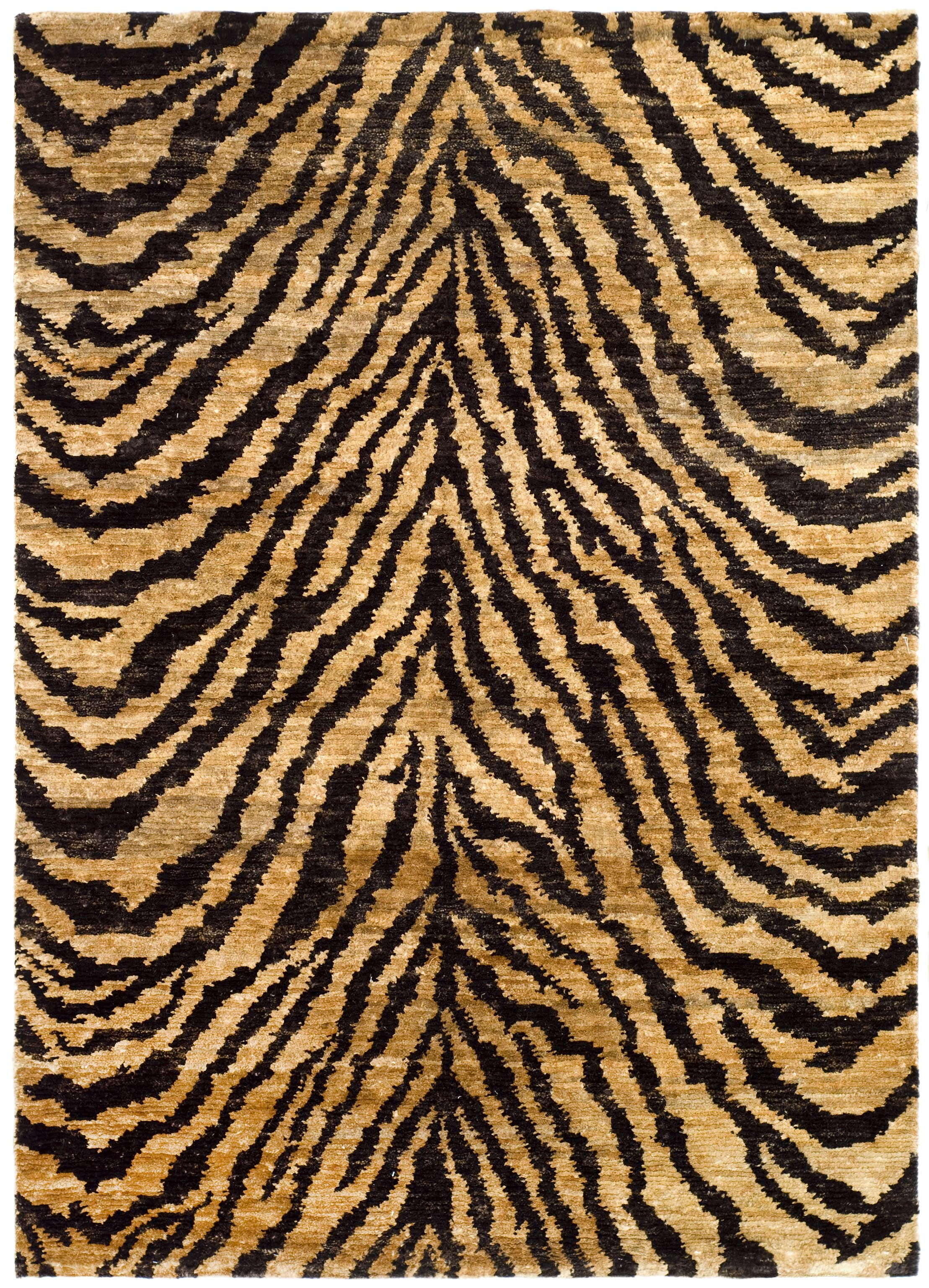 SAFAVIEH Bohemian Nick Geometric Area Rug, Natural/Black, 3' x 5'