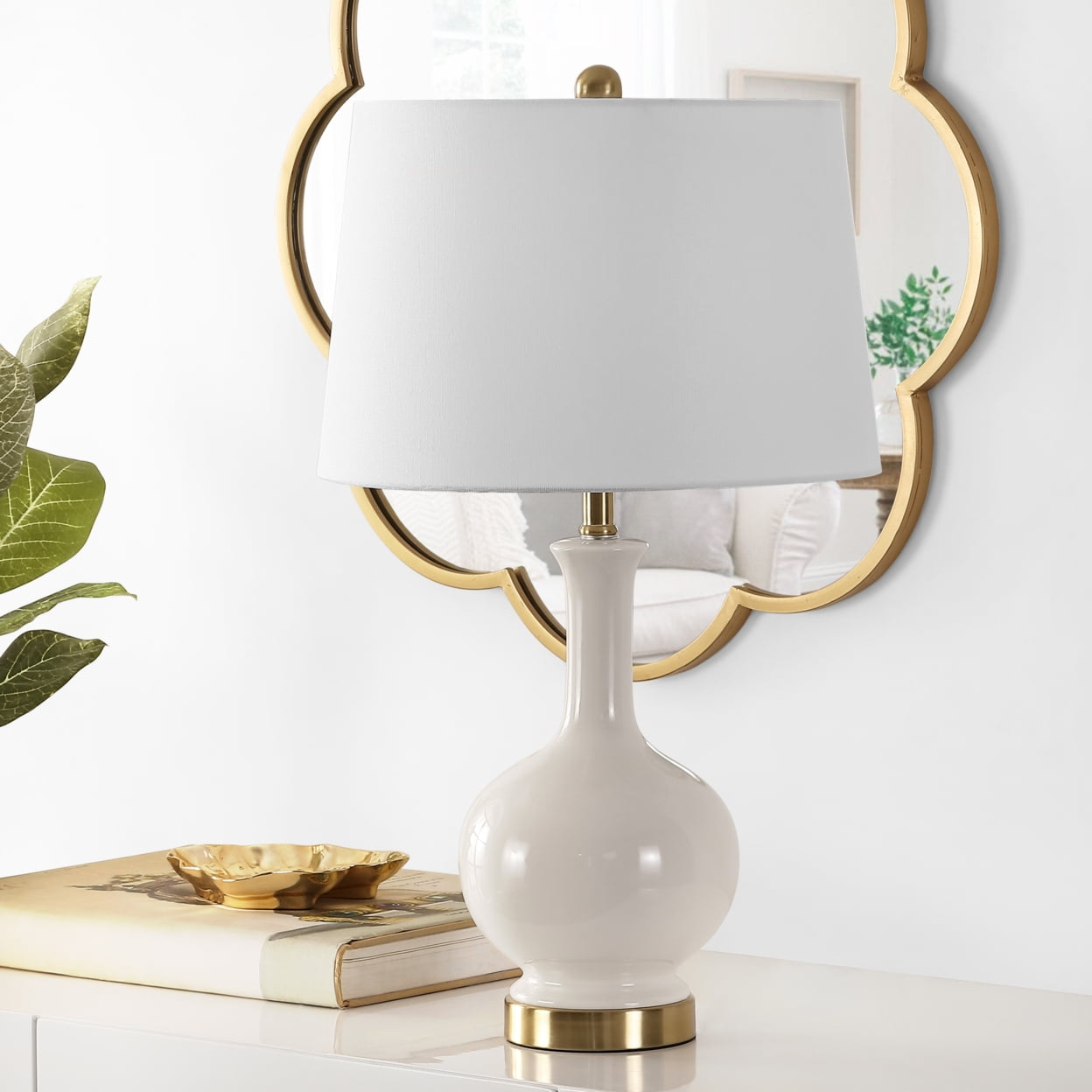 Bowie Table Lamp - 26 Inch Height - TBL4346 - Cream - Safavieh