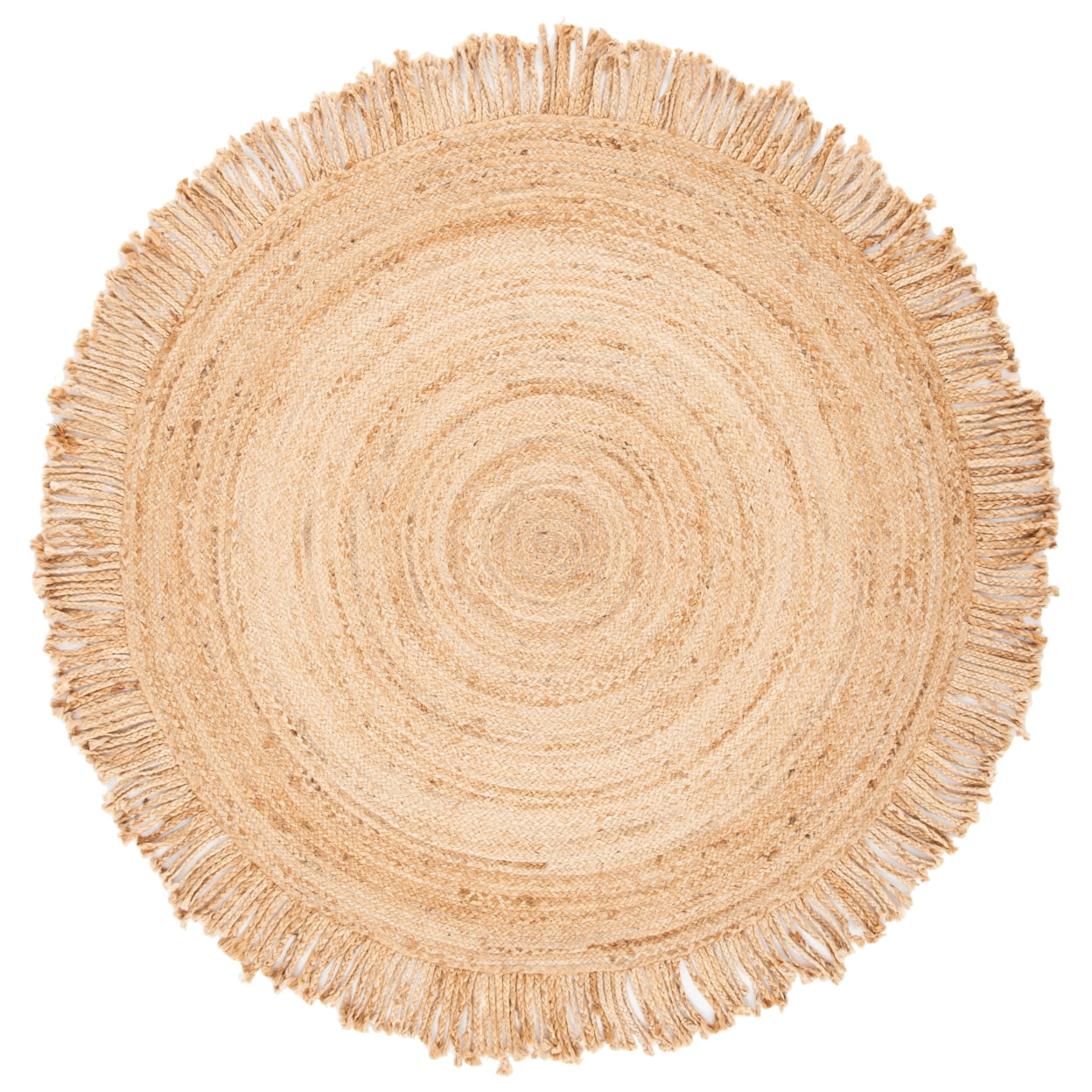 Braided BRD259 Hand Braided Area Rug - Natural - 5' round - Safavieh.