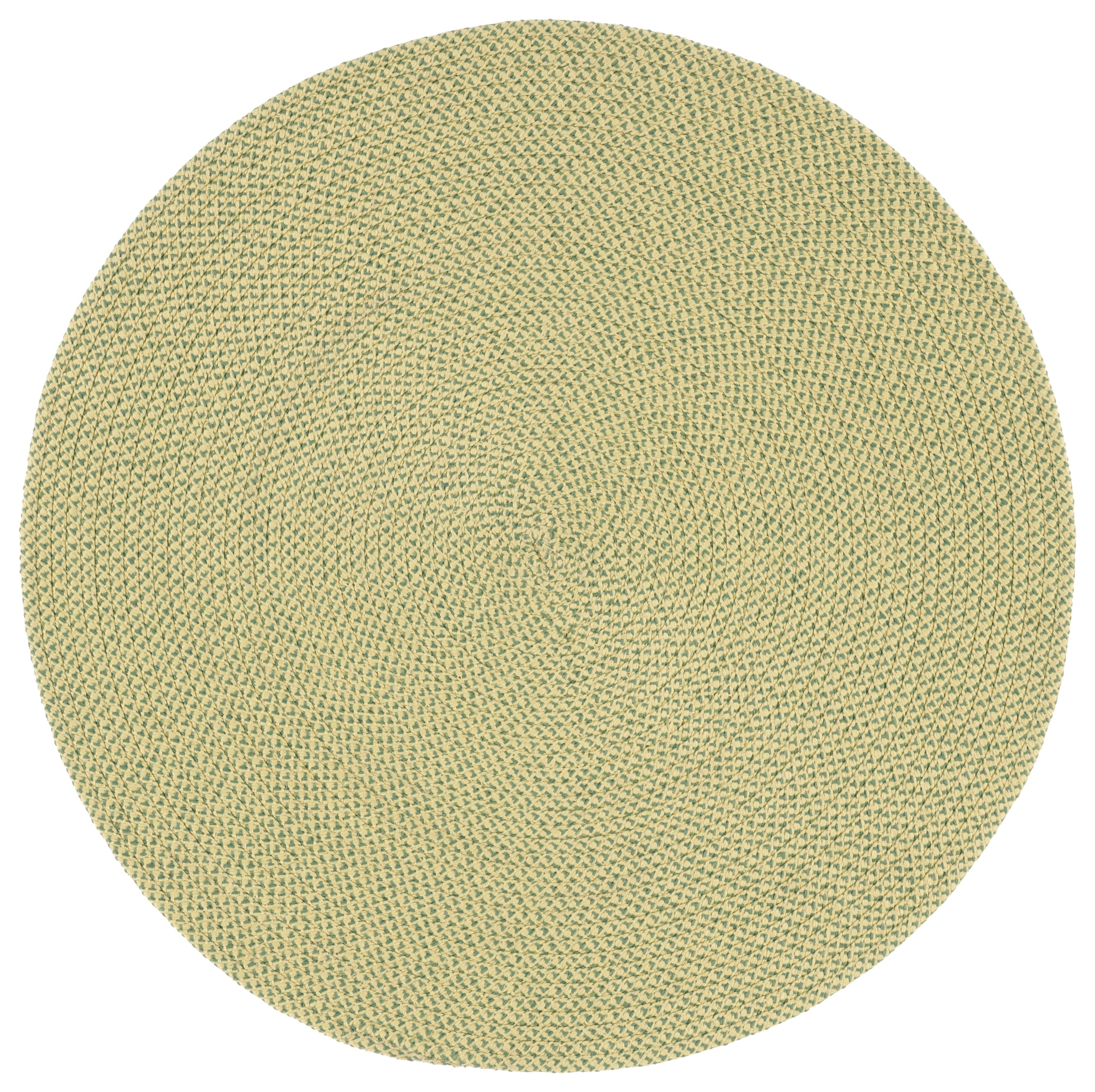 Braided BRD403 Hand Woven Area Rug - Green - 3' round - Safavieh.