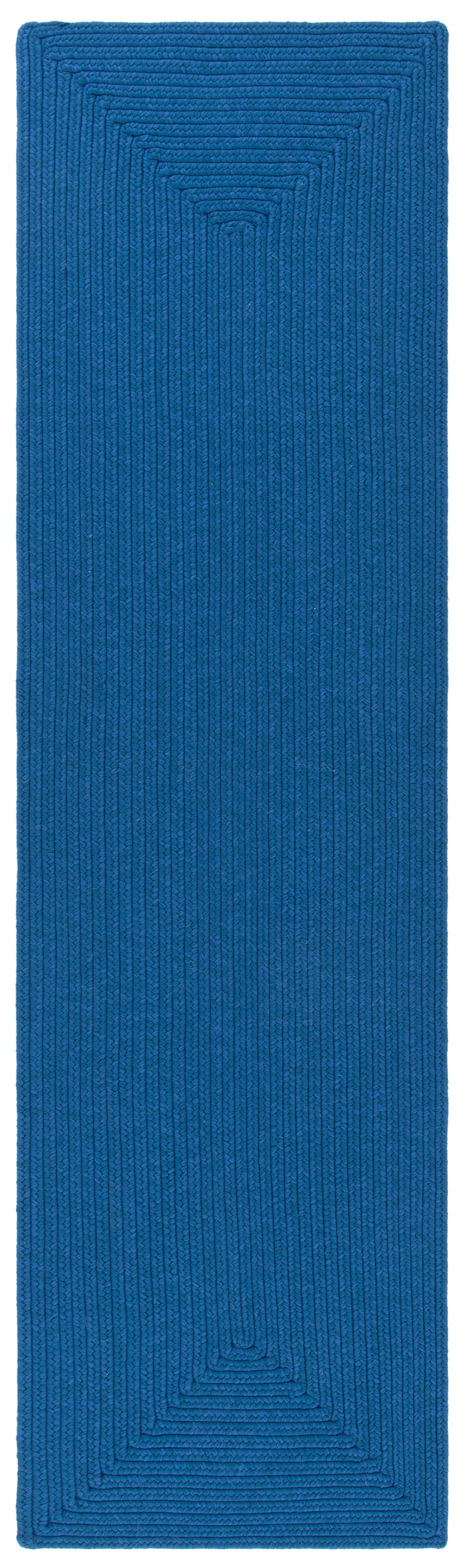 SAFAVIEH Braided Rishika Solid Runner Rug, Blue, 2'3" x 6'