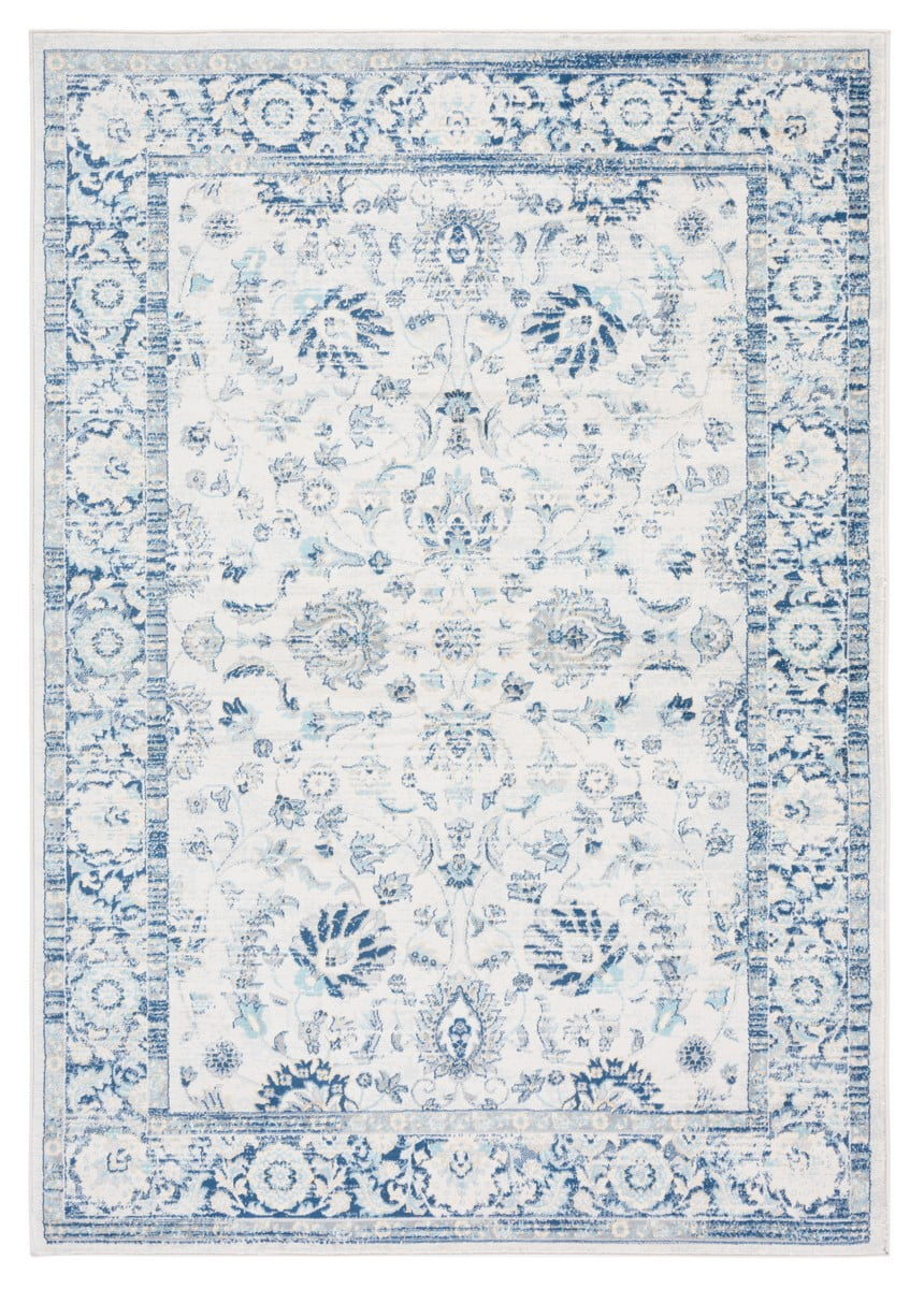 SAFAVIEH Brentwood Teale Oriental Area Rug, 9' x 12', Blue/Light Grey