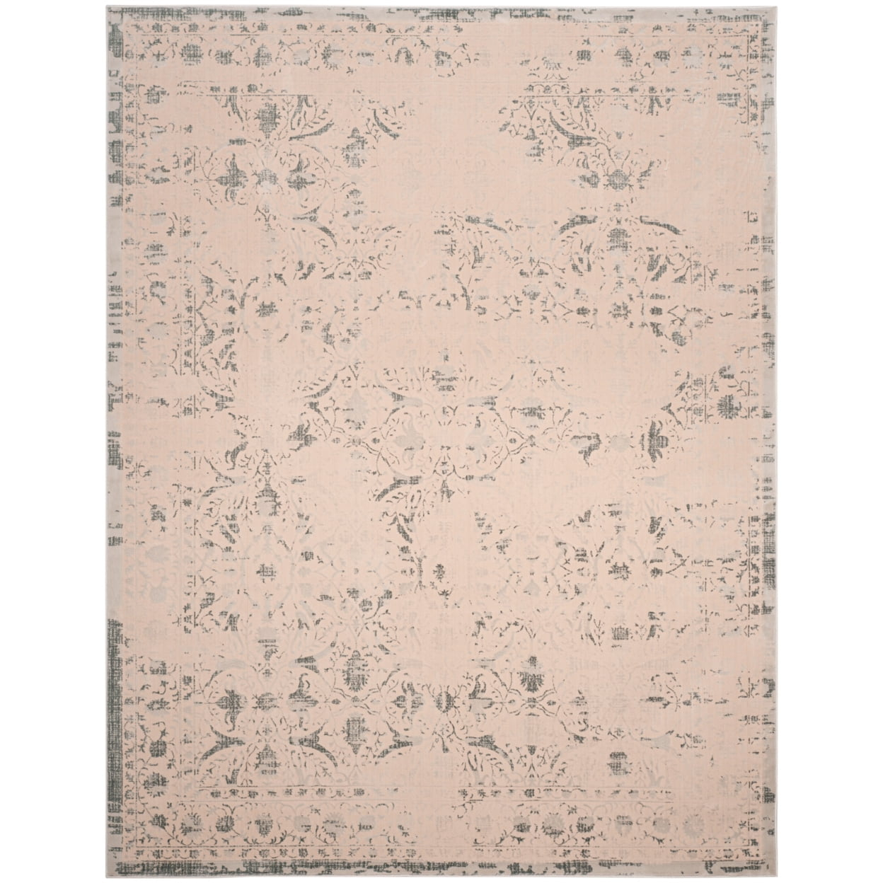 SAFAVIEH Brilliance Della Oriental Area Rug, Cream/Light Blue, 9' x 12'