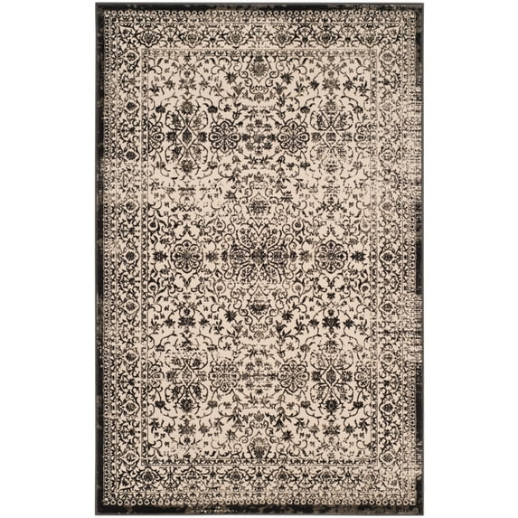 SAFAVIEH Brilliance Edin Oriental Area Rug, Creme/Black, 4' x 6'