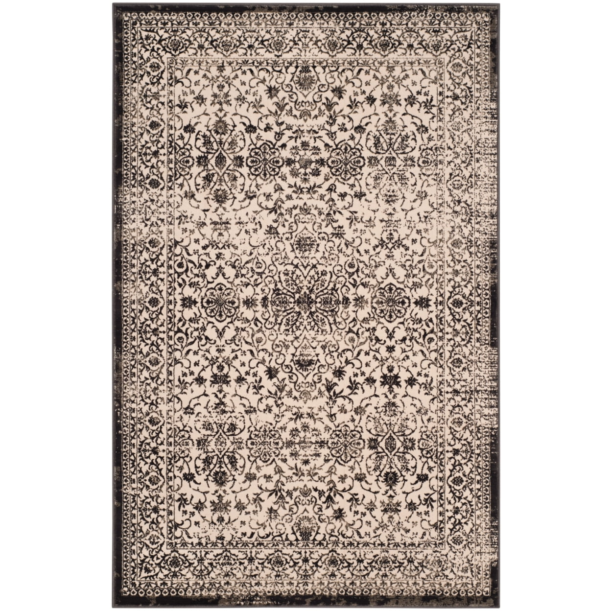 SAFAVIEH Brilliance Edin Oriental Area Rug, Creme/Black, 4' x 6'