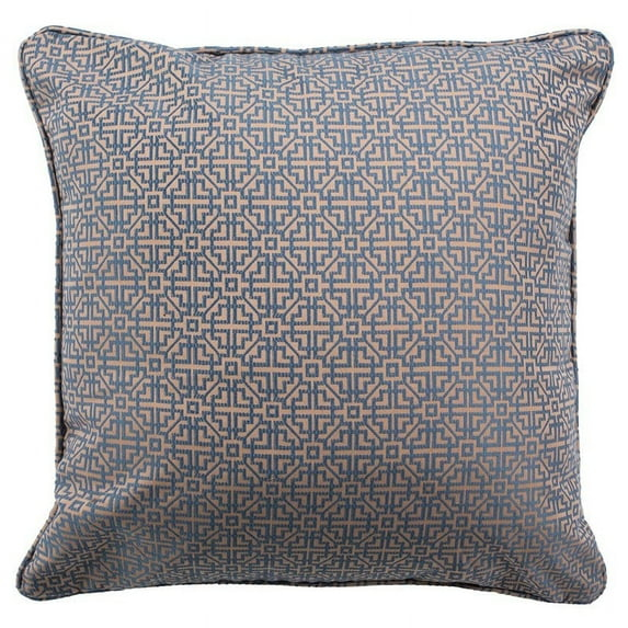 Caitria Pillow - Blue/Tan - 20"X20" - Safavieh