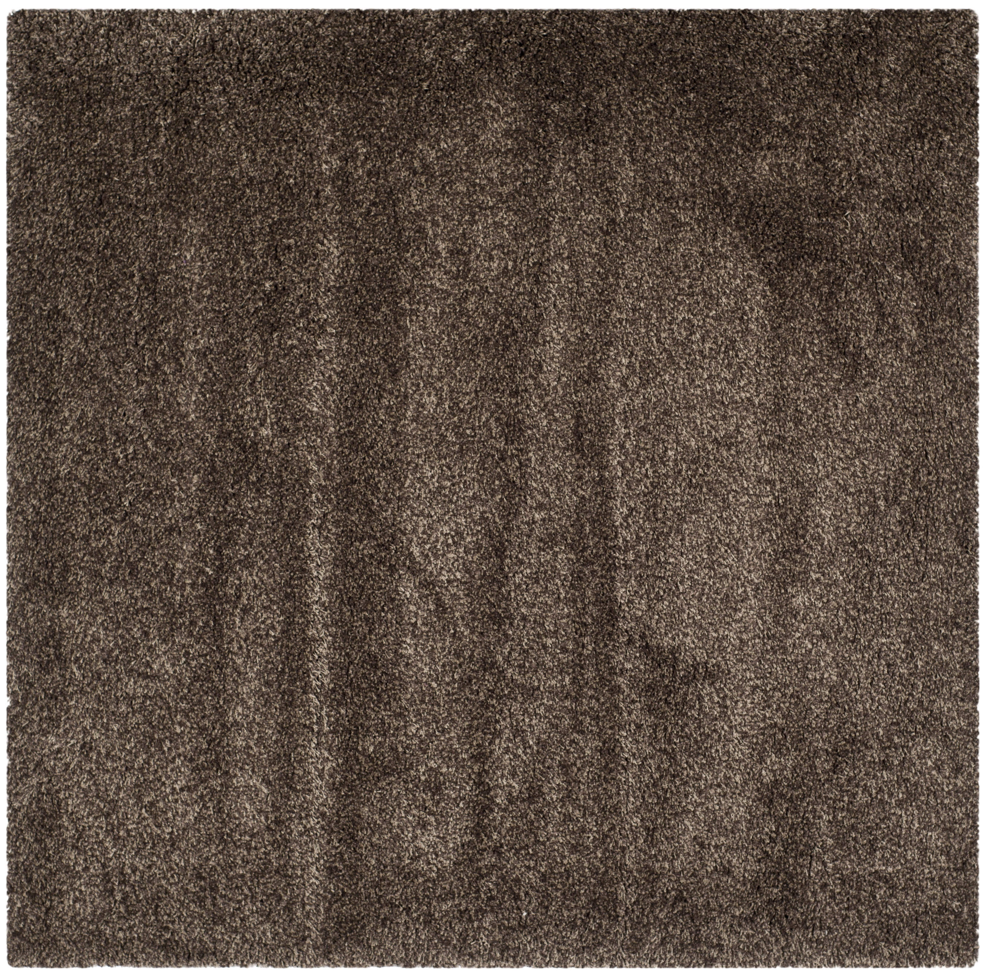 Shag SG151 Power Loomed Indoor Area Rug - Mushroom - 4'x4' - Safavieh.