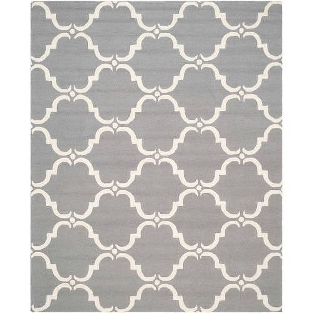 SAFAVIEH Cambridge Hamilton Geometric Wool Area Rug, Dark Grey/Ivory, 2' x 3'