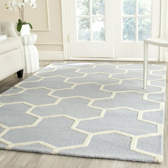 Deedgra Cambridge Hand Tufted Wool Geometric Rug