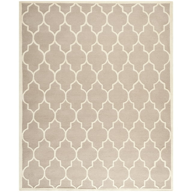 SAFAVIEH Cambridge Kevin Geometric Wool Area Rug, Beige/Ivory, 11' x 15'