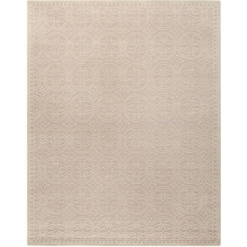 SAFAVIEH Cambridge Leslie Geometric Wool Area Rug, Light Pink/Ivory, 2'6" x 4'