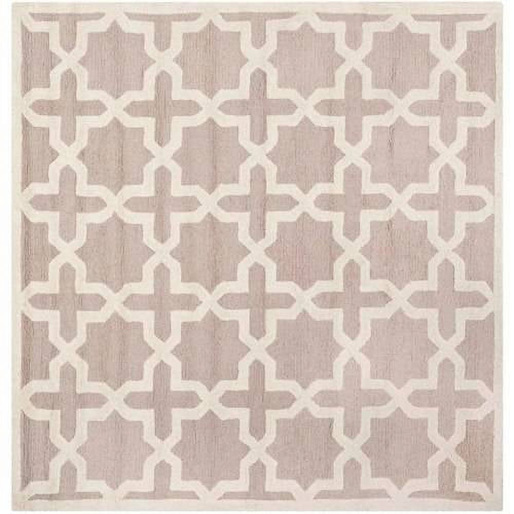 Cambridge CAM125 Tufted Indoor Area Rug - Beige/Ivory - 6'x6' - Safavieh