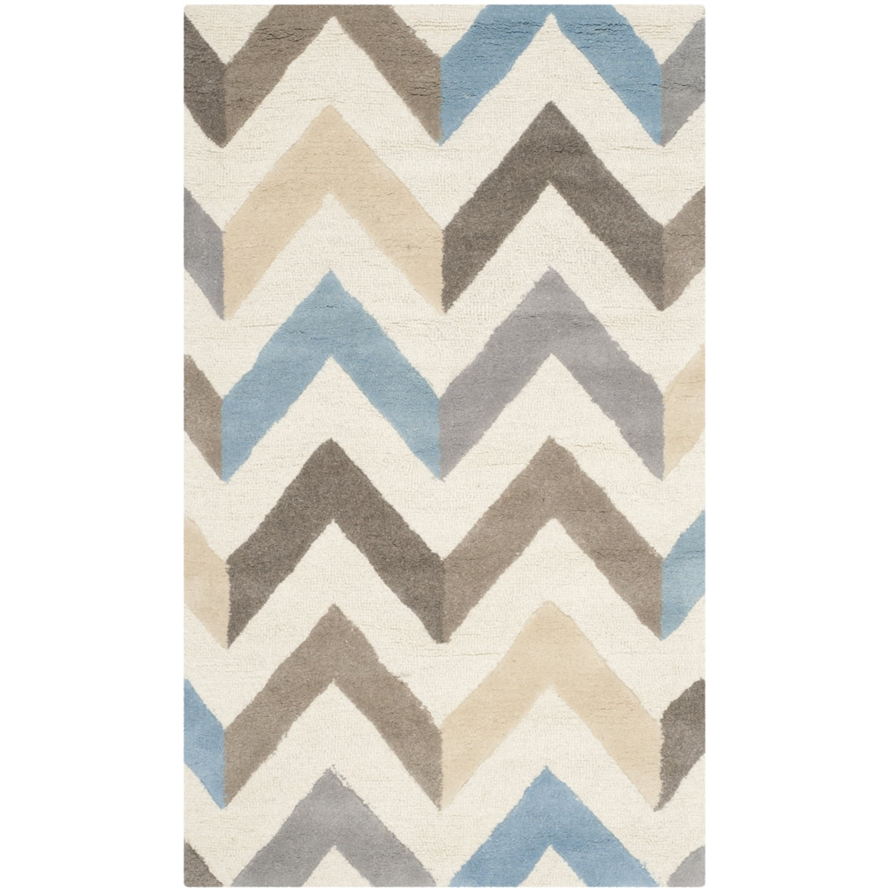 Cambridge CAM580 Hand Tufted Accent Rug Ivory / Grey 2' X 3' - Safavieh.