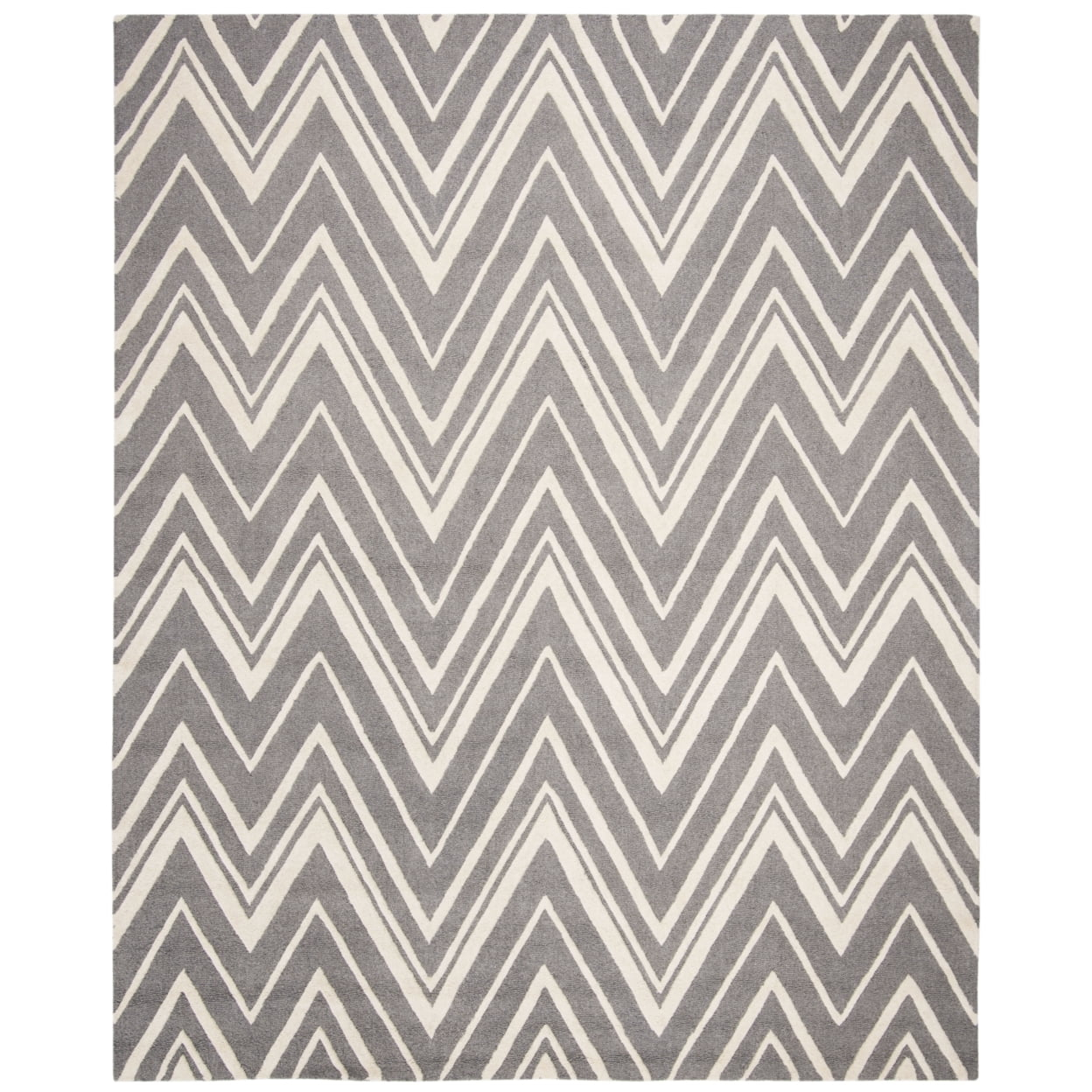 Cambridge CAM711 Tufted Indoor Area Rug - Dark Grey/Ivory - 4'x4' - Safavieh