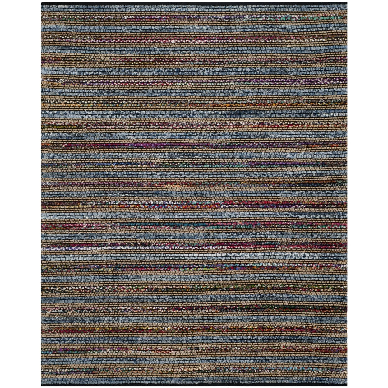 Cape Cod CAP361 Hand Woven Area Rug - Blue/Multi - 4'x4' - Safavieh.