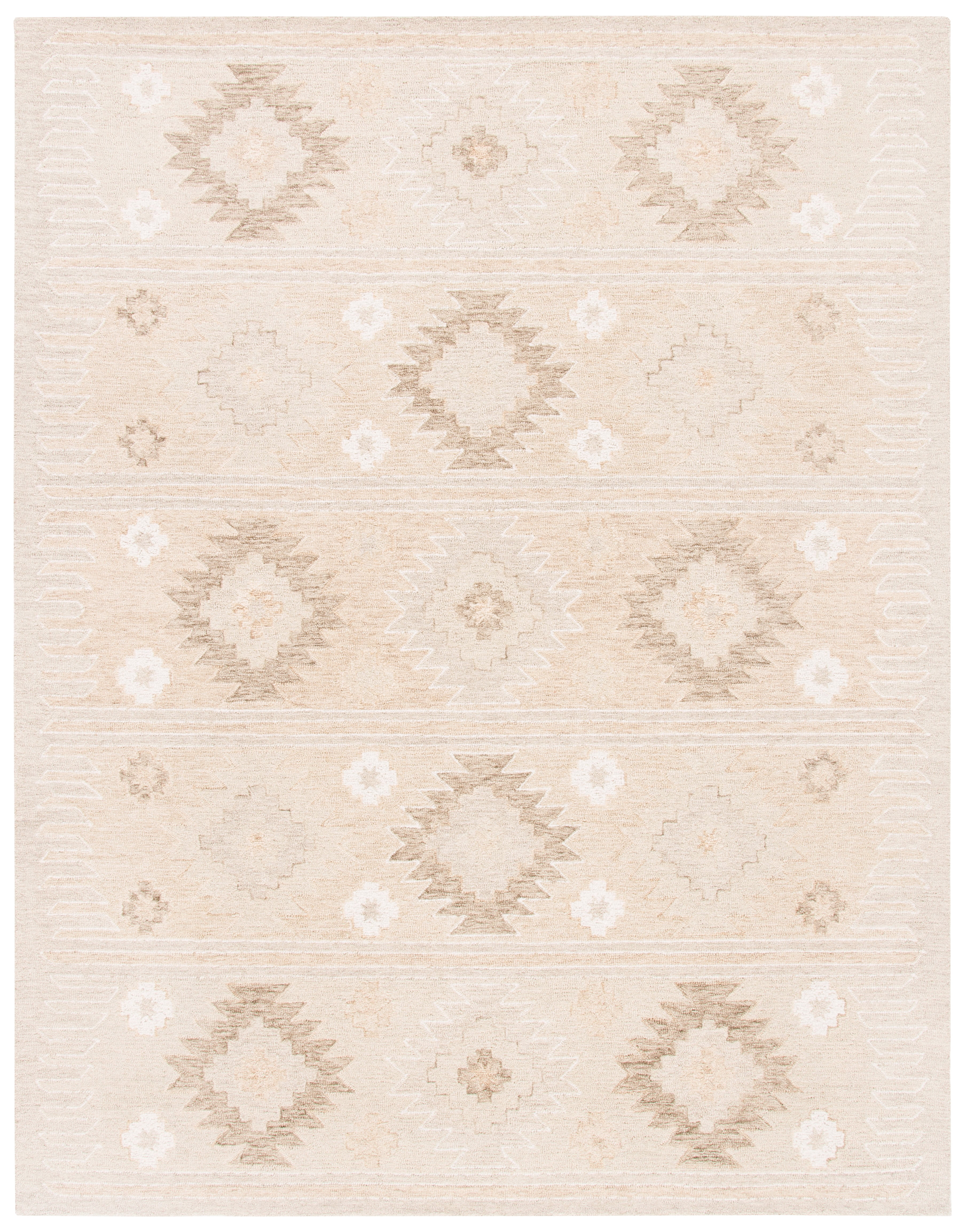 SAFAVIEH Capri Cian Southwestern Wool Area Rug, Beige, 9' x 12'
