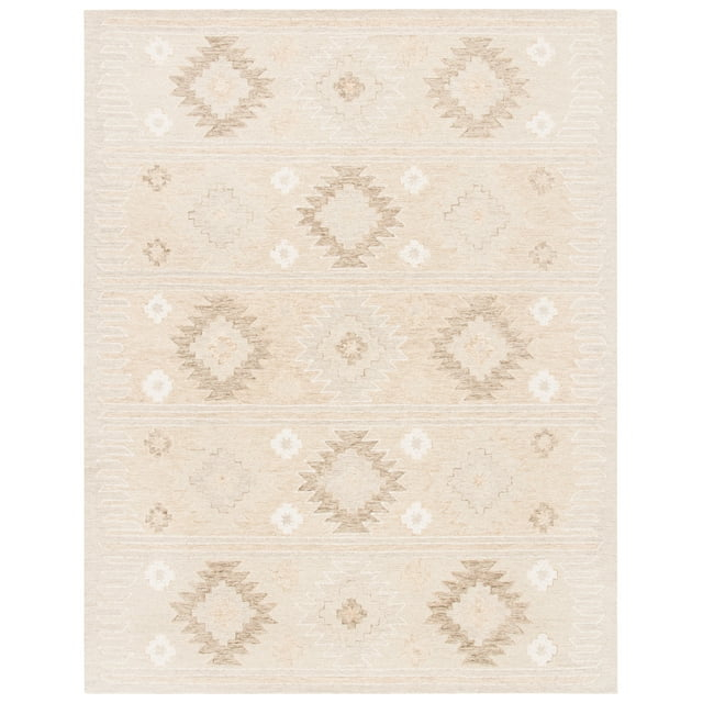 SAFAVIEH Capri Cian Southwestern Wool Area Rug, Beige, 9' x 12'