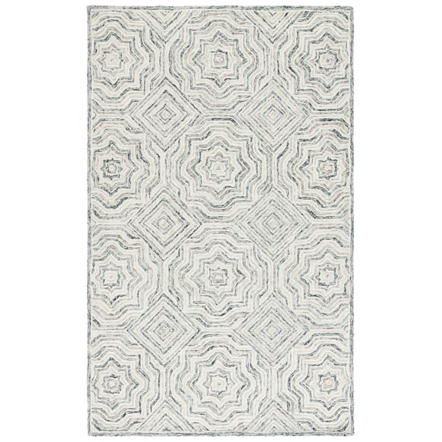 Capri CPR215 Tufted Indoor Area Rug - Beige/Blue - 6'x9' - Safavieh