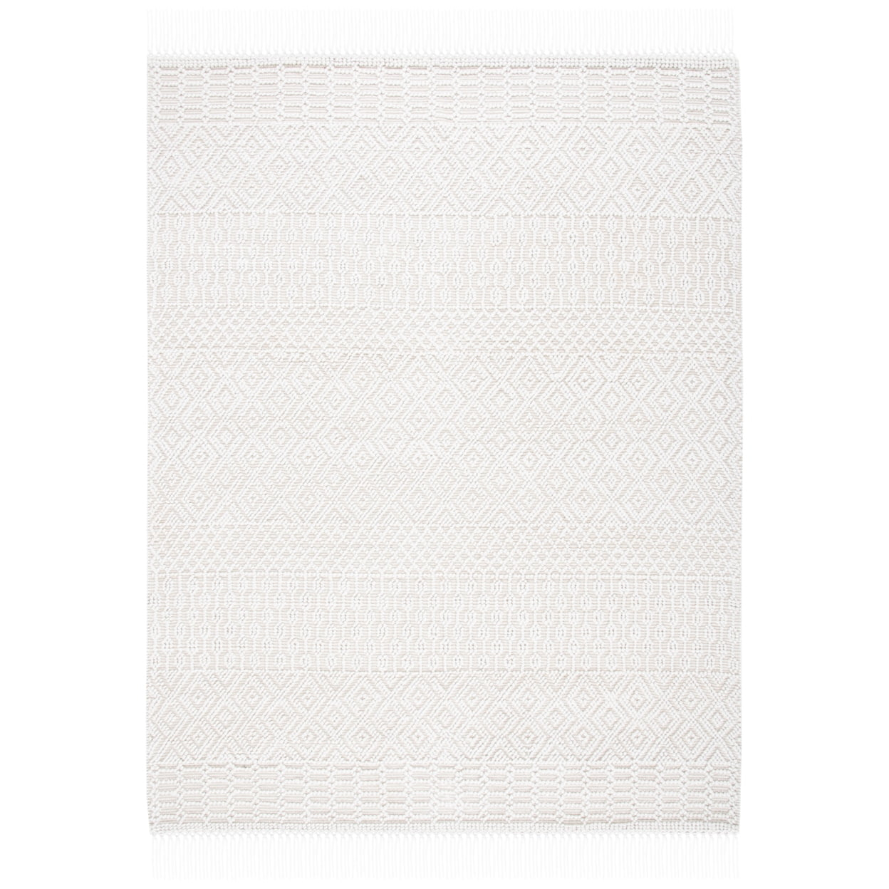 SAFAVIEH Casablanca Braelyn Diamond Area Rug, Ivory, 4' x 6'