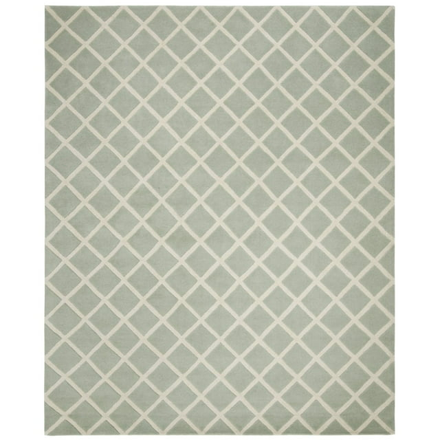 SAFAVIEH Chatham CHT718E Handmade Grey / Ivory Rug