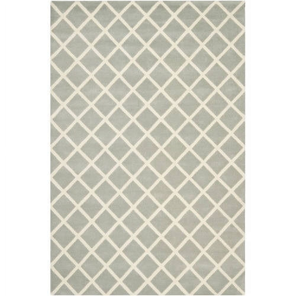 SAFAVIEH Chatham CHT718E Handmade Grey / Ivory Rug