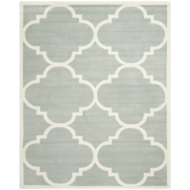 SAFAVIEH Chatham CHT730E Handmade Grey / Ivory Rug