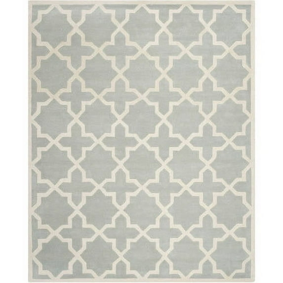 SAFAVIEH Chatham CHT732E Handmade Grey / Ivory Rug