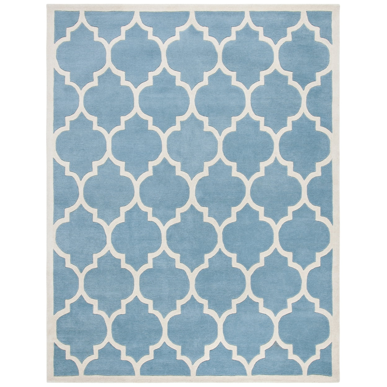 SAFAVIEH Chatham CHT733B Handmade Blue / Ivory Rug