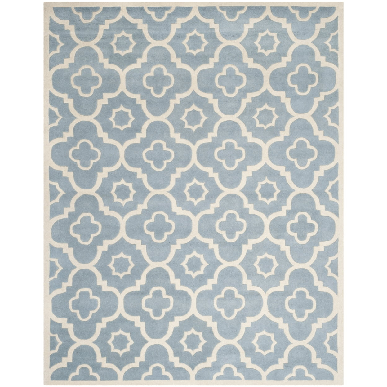 SAFAVIEH Chatham CHT750B Handmade Blue / Ivory Rug