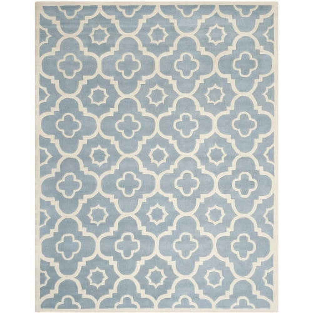 SAFAVIEH Chatham CHT750B Handmade Blue / Ivory Rug
