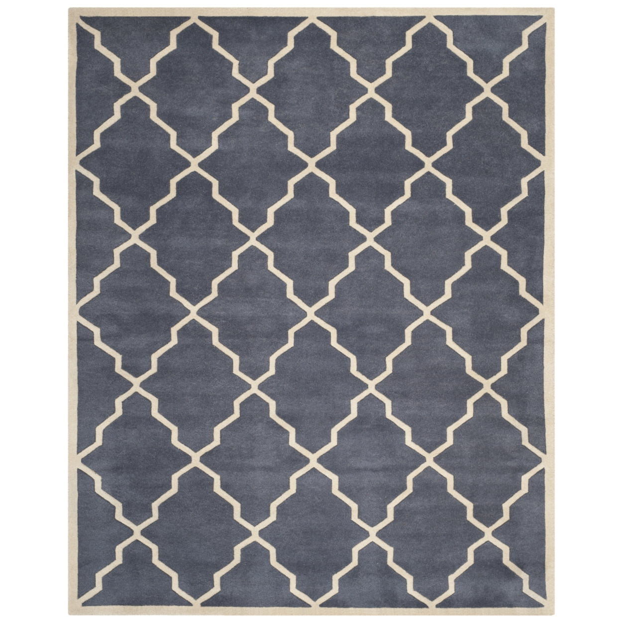 SAFAVIEH Chatham Clinton Geometric Wool Area Rug, Grey, 6' x 9'
