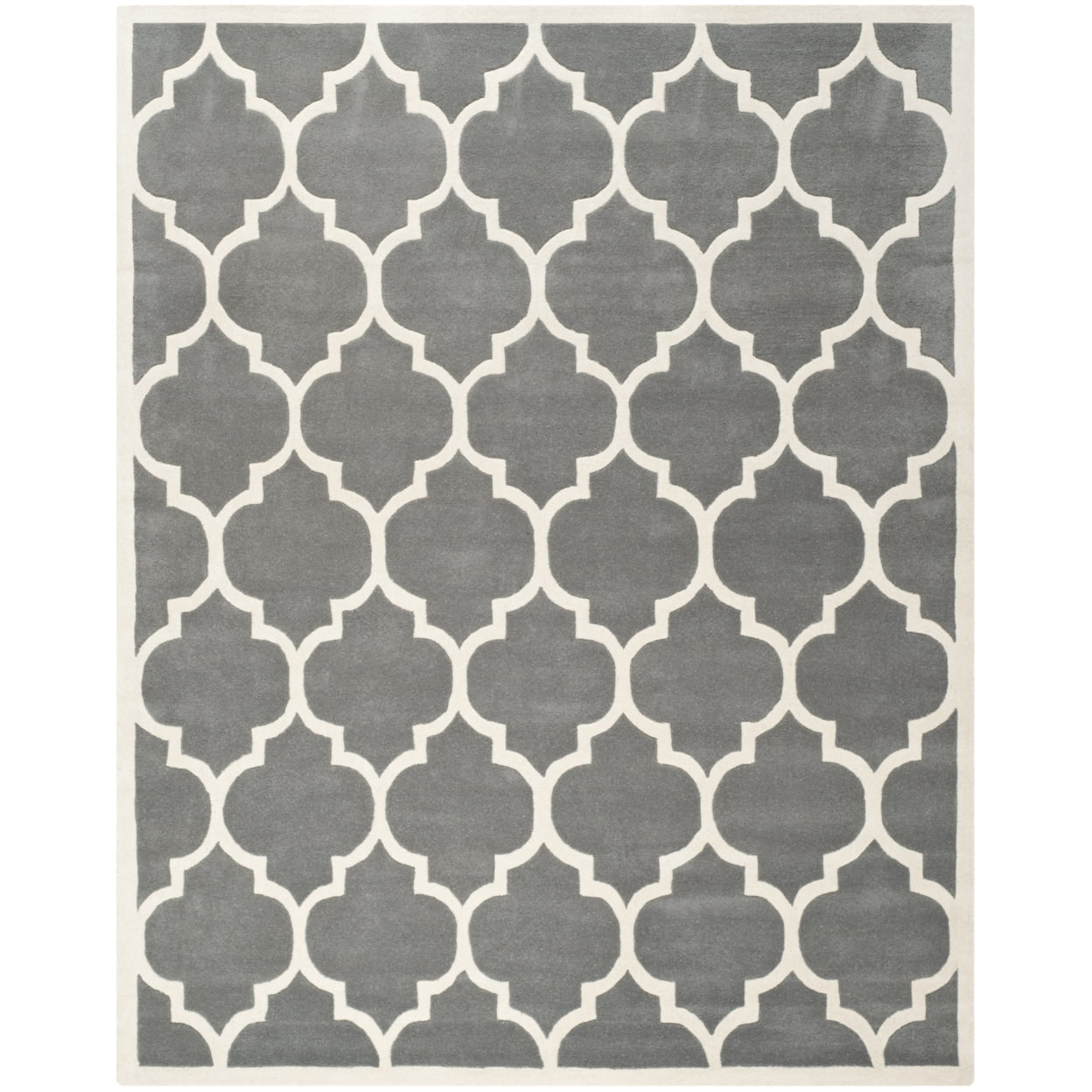 Safavieh CHATHAM, DARK GREY / IVORY, 5' X 8', Area Rug, CHT734D-5