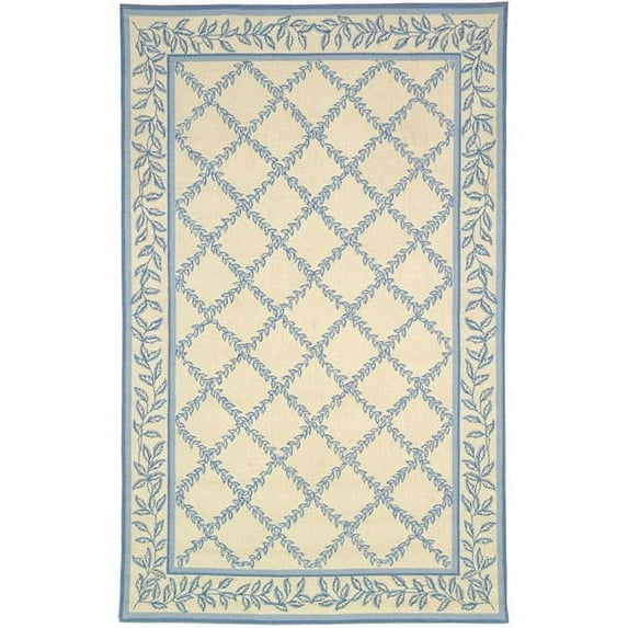 Chelsea HK230 Hand Hooked Accent Rug - Ivory/Light Blue - 1'8"x2'6" - Safavieh.