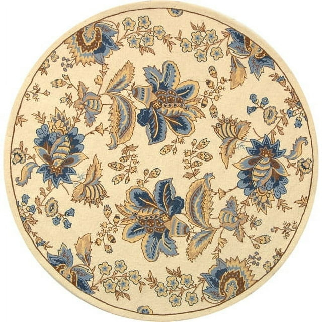 SAFAVIEH Chelsea Garrick Floral Wool Area Rug, Ivory, 1'8" x 2'6"